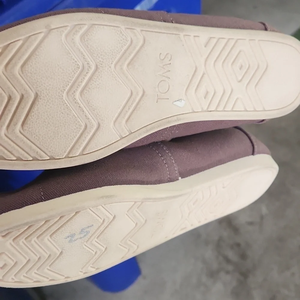 Toms Brown Canvas Slip-Ons